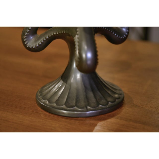 1950s Vintage Ceramic Candlesticks, 1950s, Set of 2 For Sale - Image 5 of 13