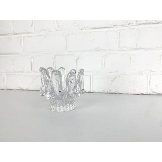Sunflower Glass Candleholder attributed to Göran Wärff for Kosta Boda, Sweden, 1970s For Sale - Image 6 of 10