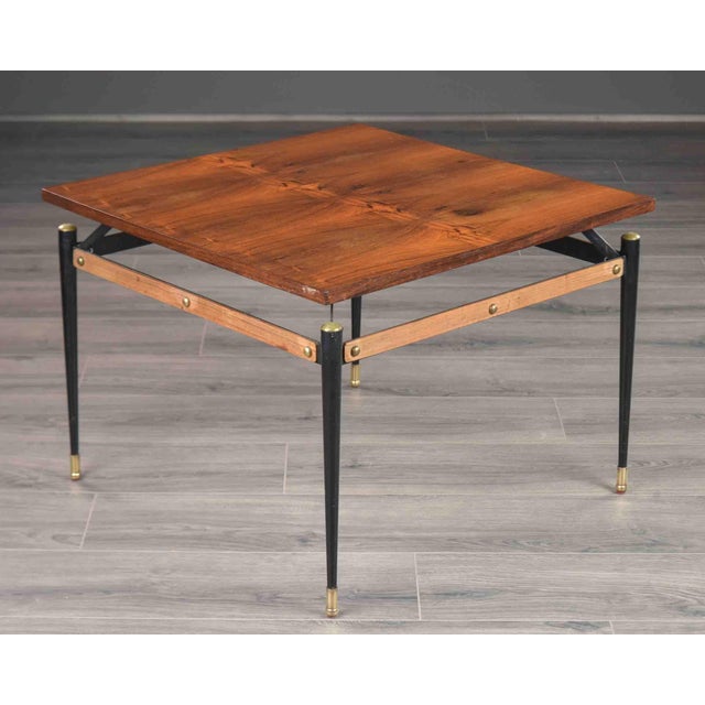1950s Mid-Century Italian Rosewood Cocktail Table For Sale - Image 5 of 10