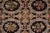 Vintage Kerman Lavar Persian Rug in Black and Beige-Brown Floral Pattern For Sale In New York - Image 6 of 7