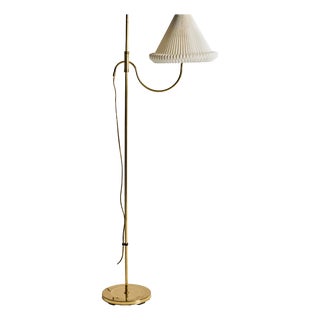 Floor Lamp in Brass with Adjustable Height from Abo Randers, Denmark, 1960s For Sale
