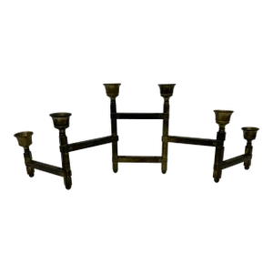 Mid-Century Danish Modern Adjustable Brass Candle Stick Holder, 1960s