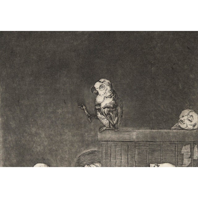 Paint "Que Pico De Oro" (What a Golden Beak) by Francisco Goya For Sale - Image 7 of 8