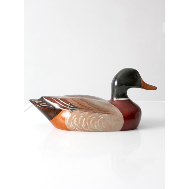 Vintage Bob May Mallard Duck Decoy For Sale - Image 6 of 14
