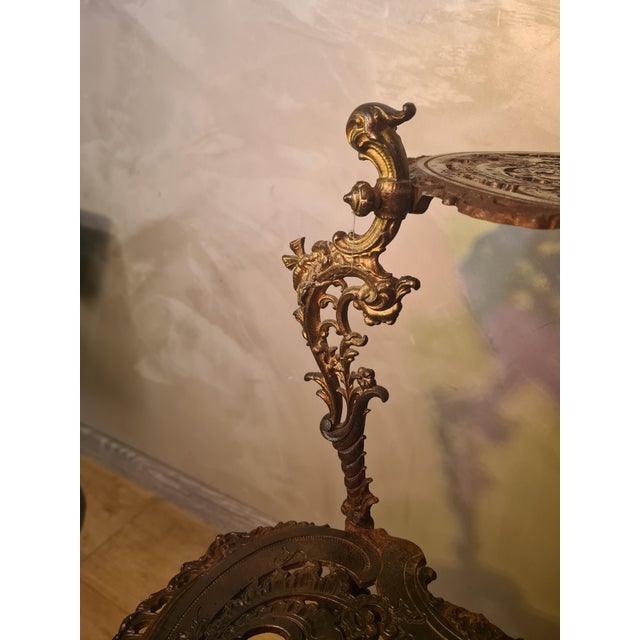 Antique Cast Iron Floor Lamp, 1900 For Sale - Image 4 of 12