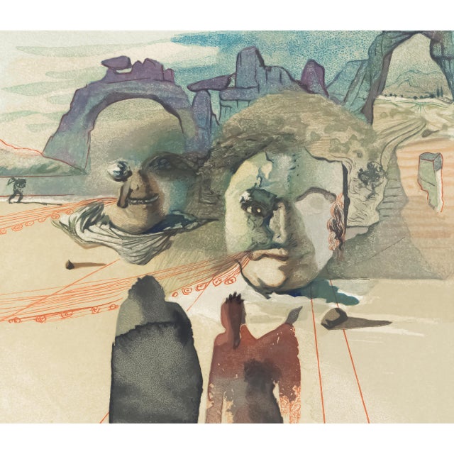 Salvador Dalí 1963 Dalí Divine Comedy Engraving Purgatoire Chant 20 "Les Avares" (The Misers) For Sale - Image 4 of 9