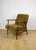 Vintage Olive Lounge Chair in Red Fox with High Pile Camel Fabric, 1970s For Sale - Image 6 of 13