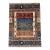Blue Rust Hand Knotted Qashqai Design Tribal Wool Rug, 04'11 X 06'09 For Sale