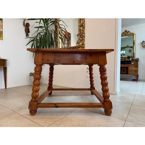 Swiss Pine Farmhouse Dining Table For Sale - Image 11 of 11