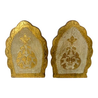 Vintage Florentine Bookends- a Pair For Sale