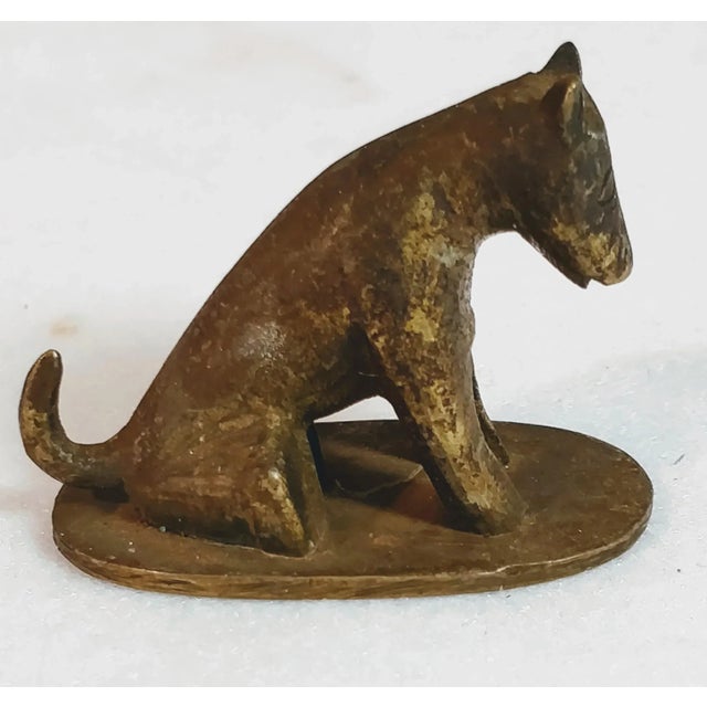 Vintage Asian Bronze Dog Fox Scroll Weight Holder For Sale - Image 10 of 10