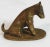 Vintage Asian Bronze Dog Fox Scroll Weight Holder For Sale - Image 10 of 10