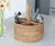 Boho Chic Artifacts Rattan Round 4 section Caddy/Cutlery Holder in Honey Brown For Sale - Image 3 of 9