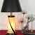 Art Deco Large 1980s Ivory Glass Table Lamp For Sale - Image 3 of 12