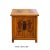 Oriental Distressed Orange Yellow Phoenix Flower End Table Nightstand For Sale In San Francisco - Image 6 of 7
