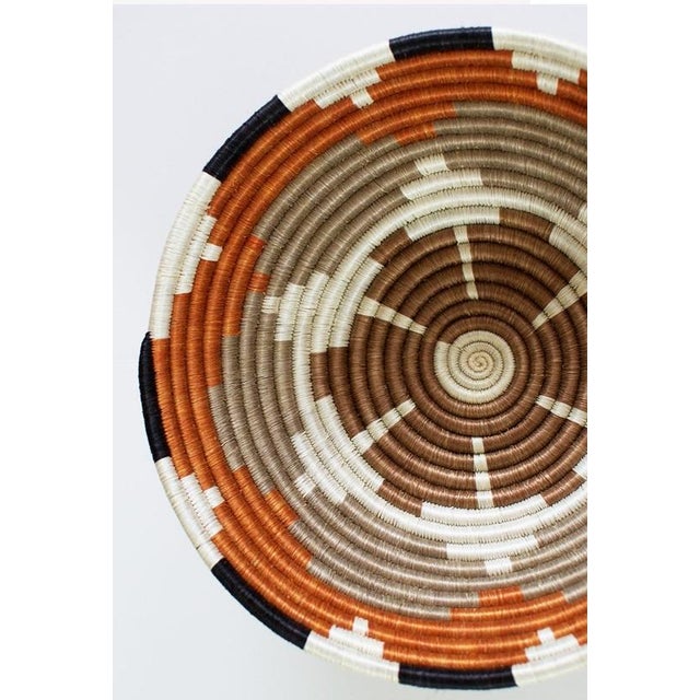 African African Sweet Grass and Sisal Woven Basket For Sale - Image 3 of 6