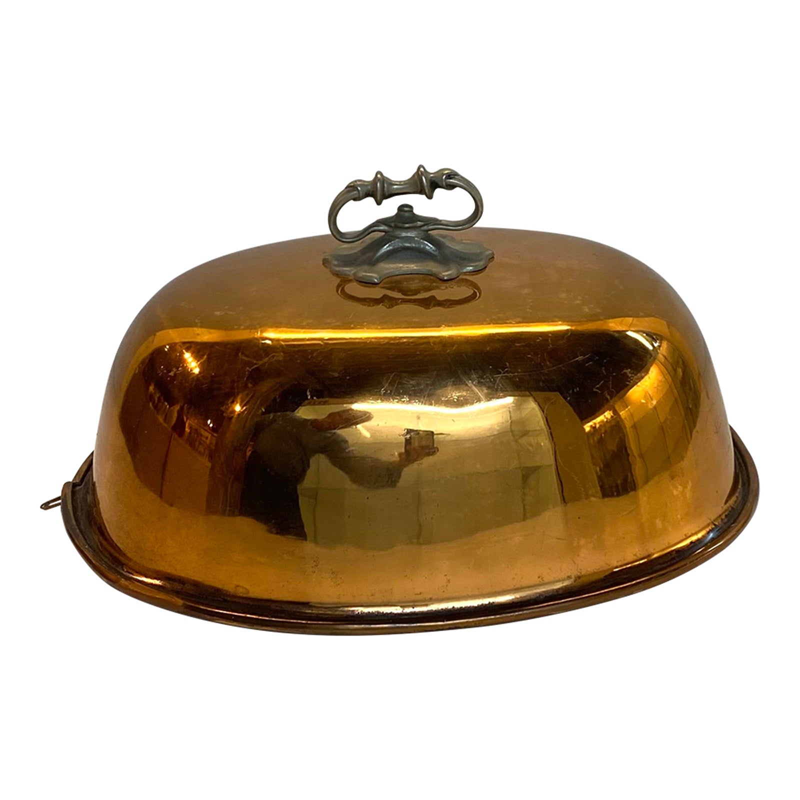 Large Antique American Oval Copper Turkey Dome / Top Tureen Baker ...
