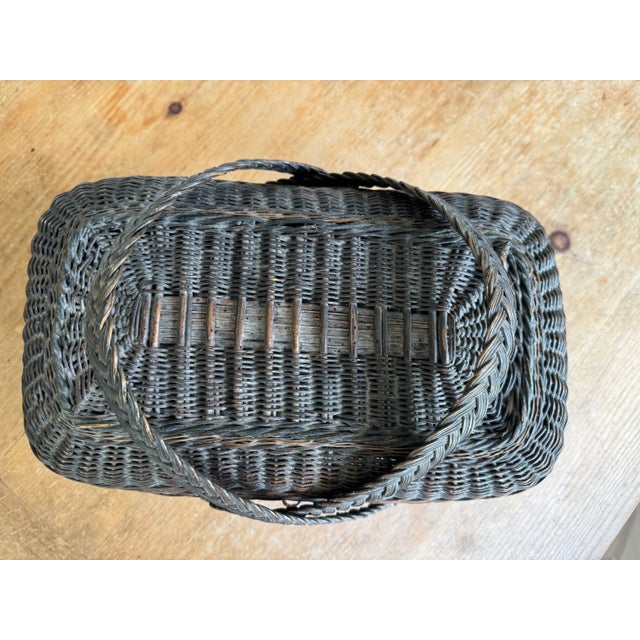 Antique French Bressan Basket For Sale - Image 9 of 9