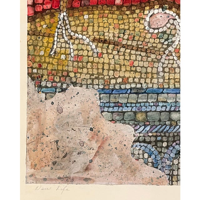 Modern watercolor on paper by Elizabeth Ann Cowen (Michigan, North Carolina 1953-2021) signed Cowen lower right. Mostly,...