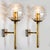 Murano Clear Glass and Brass Wall Lights attributed to Doria Leuchten, 1960s For Sale - Image 10 of 13