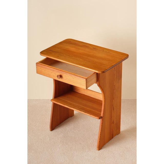 Brown Guldheden Bedside Tables by Carl Malmsten, 1960s, Set of 2 For Sale - Image 8 of 10
