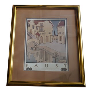 Original David Lance Goines Faust Movie Poster For Sale