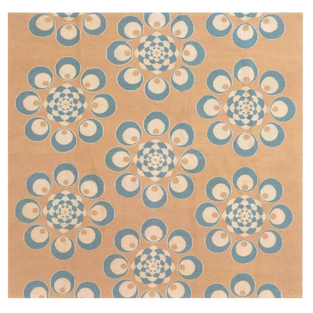 Aubusson Style Handmade Bold Modern Rug by Doris Leslie Blau For Sale