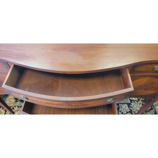 American Fine Antique Inlaid Federal Style Sideboard For Sale - Image 3 of 15