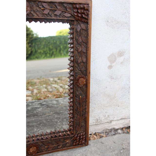 19th Century Black Forest Tramp Mirror For Sale - Image 3 of 7
