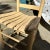 1970s Cream Wooden Slat Side Chair For Sale - Image 4 of 7