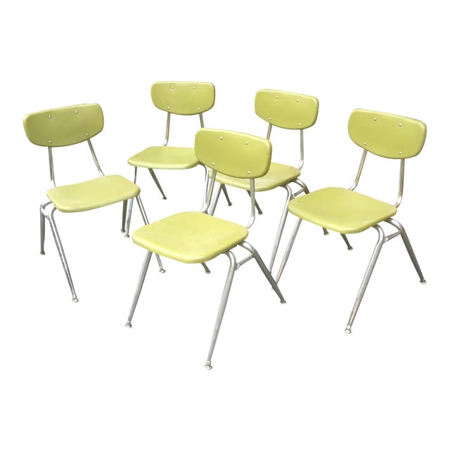 Vintage Mid Century Modern Virco School Chairs Chairish