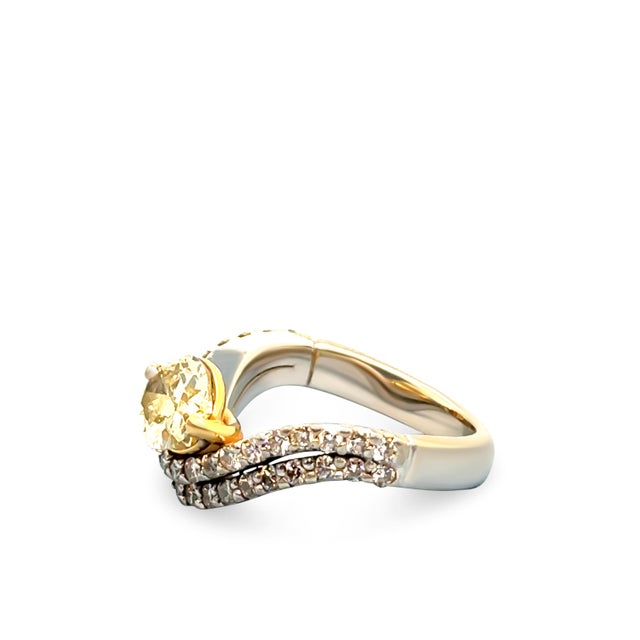 Argyle Diamonds 18ct White & Yellow Gold Diamond Ring Set 2.34ct, Size 5.75 For Sale - Image 4 of 15