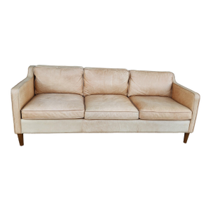 1970's Leather Sofá