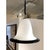 Mid-Century Modern bell shade pendant chandelier by Seguso Italy 1960s. The Murano ceiling light is white, translucent...