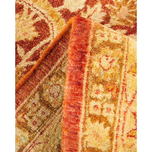 Vintage Moroccan Hand Knotted Wool Area Rug, Orange - 6'1" X 9'1" For Sale In New York - Image 6 of 9