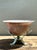 Vintage Patinated Copper Bowl on Verdigris Stand For Sale In West Palm - Image 6 of 12