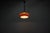 Black Space Age Pendant Lamp in Orange from Guzzini, Italy, 1970s For Sale - Image 8 of 11