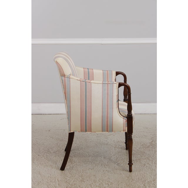 Harden Furniture Harden Sheraton Style Inlaid Cherry Chair For Sale - Image 4 of 17