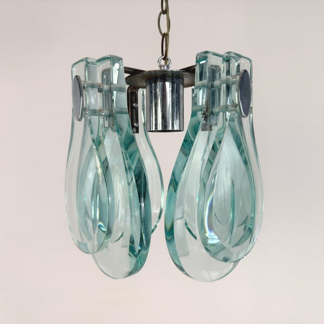 1970s Italian Designer Chandelier For Sale - Image 9 of 12