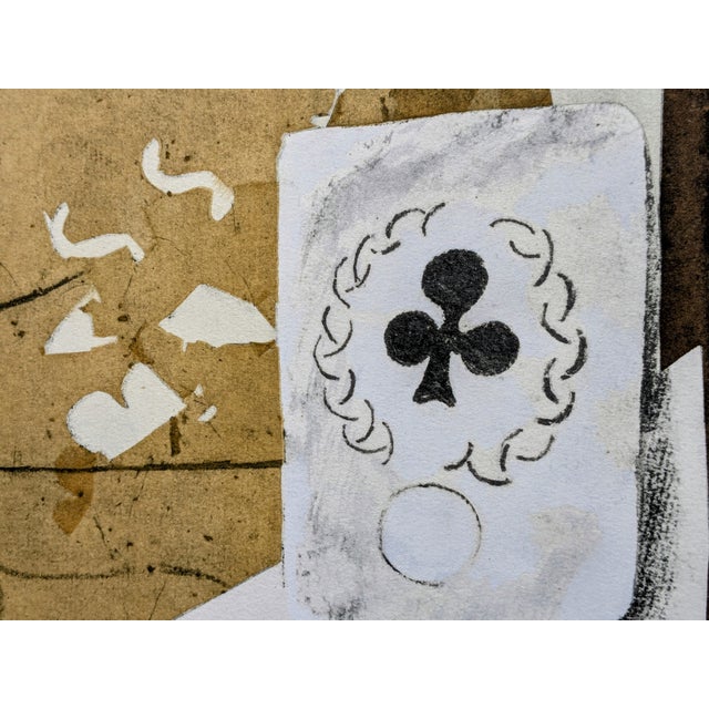 Pablo Picasso, Bottle, Glass and Cards, Original Limited Edition Lithograph, 1962 For Sale - Image 6 of 8