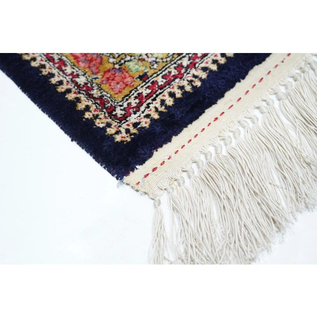 Traditional Extremely Fine Silk Persian Qum Rug 4'5'' X 7'0'' For Sale - Image 3 of 12