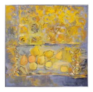 Mid-Century Modern Abstract Acrylic Painting