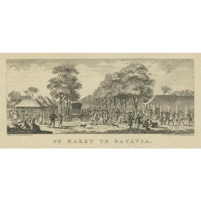 Batavia Market Scenes & Government House, 1780, Print For Sale - Image 5 of 10