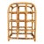 Vintage Bamboo Wine Rack Hollywood Regency, British Colonial & Coastal Bar Decor For Sale