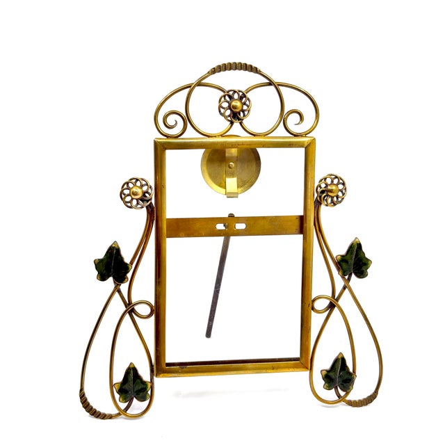 Art Deco Antique Art Nouveau Whiplash Ivy Picture Frame For Sale - Image 3 of 8