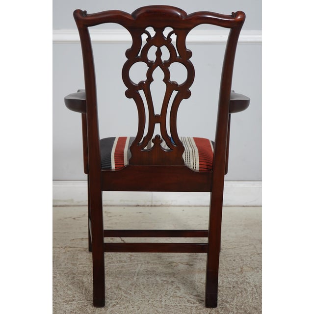 Maitland - Smith Set of 8 Maitland Smith Mahogany Dining Chairs For Sale - Image 4 of 18
