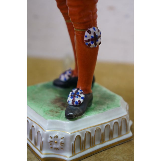 Antique German Carl Thieme Dresden Yeoman of the Guard Beefeater Figurine 11" For Sale - Image 11 of 14