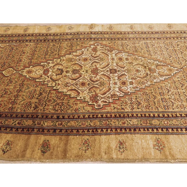 Textile Antique Persian Gallery Rug- 4′10″ × 10′5″ For Sale - Image 7 of 14