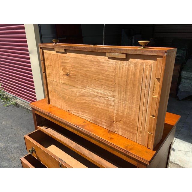 Early 19th Century Sheraton Cherry Chest For Sale - Image 4 of 16