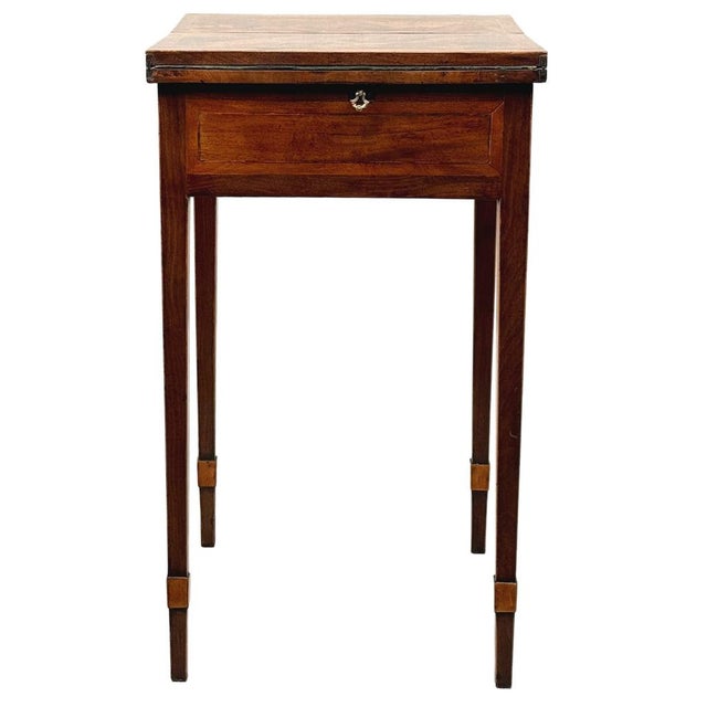 Georgian Mahogany Patience Card Game Table, 1780 For Sale - Image 3 of 14
